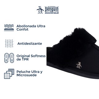 Foto 4 | Pantufla Original Penguin Style Celine Negro