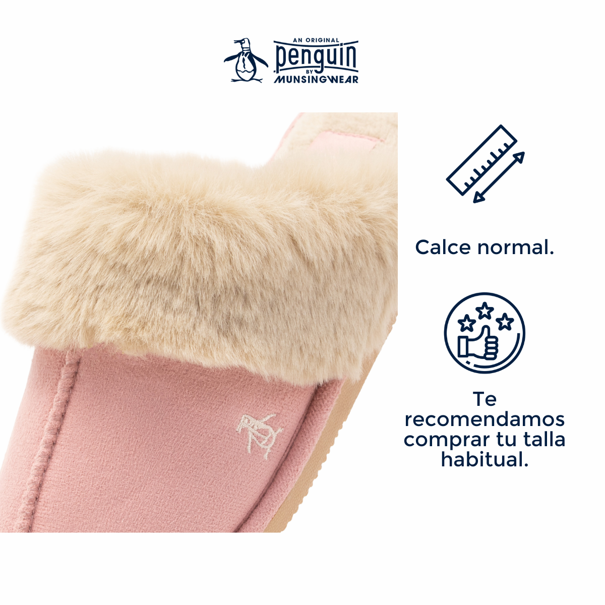 Foto 3 | Pantuflas Original Penguin Style Celine Rosas para Mujer
