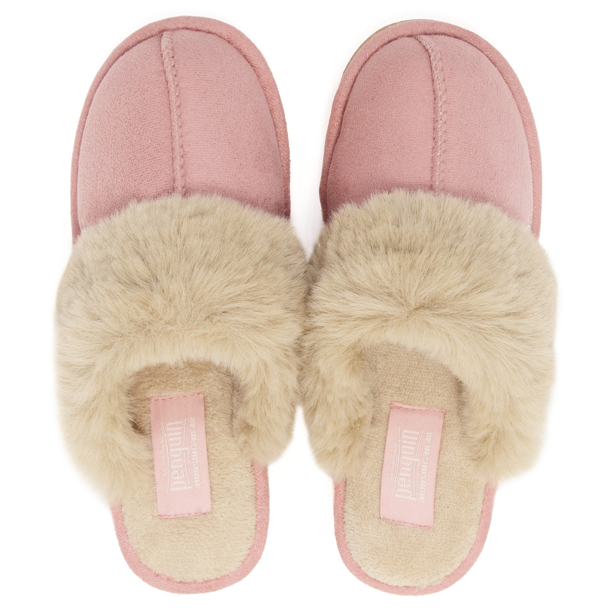 Foto 7 pulgar | Pantuflas Original Penguin Style Celine Rosas para Mujer