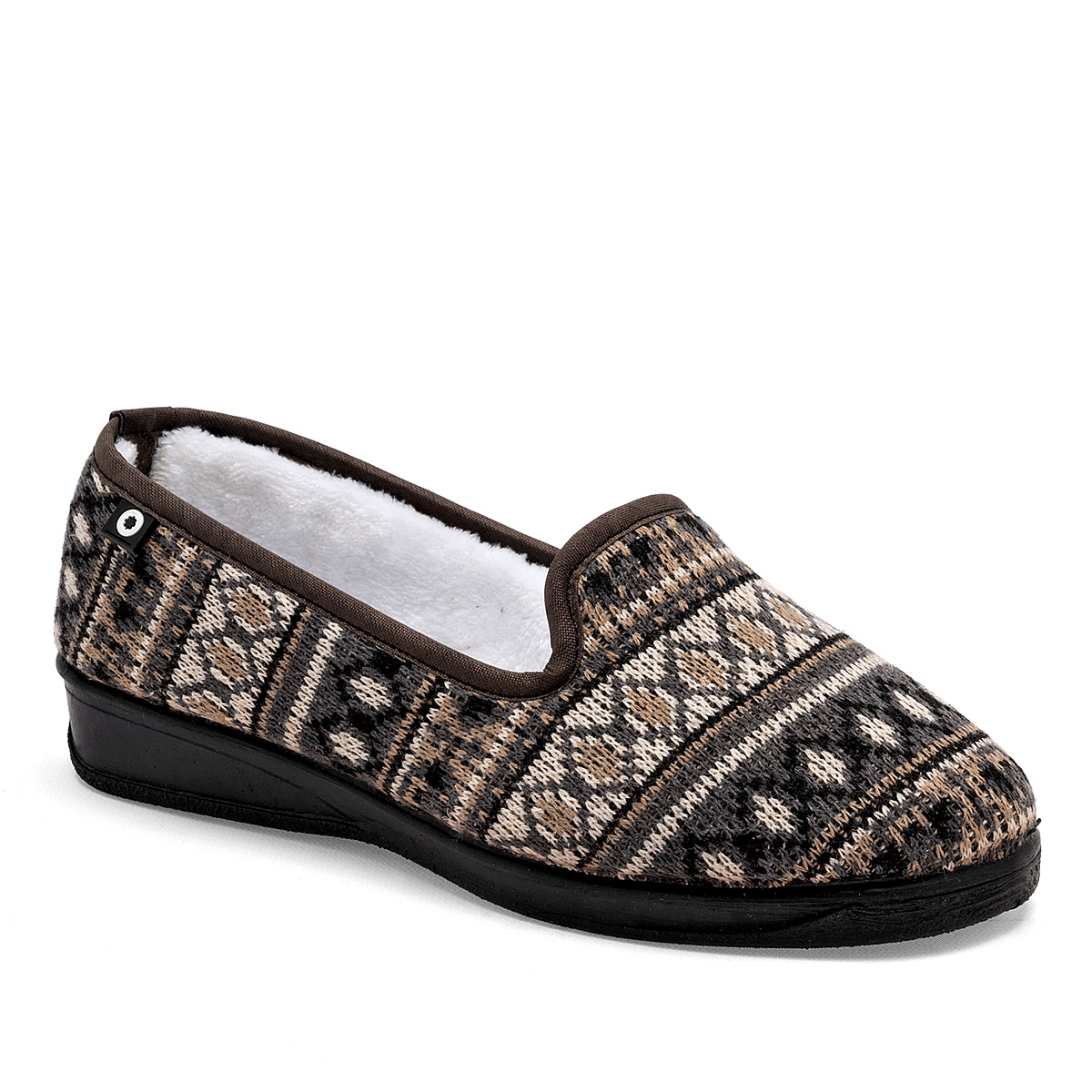 Mora Confort Pantufla Para Mujer Beige Multicolor