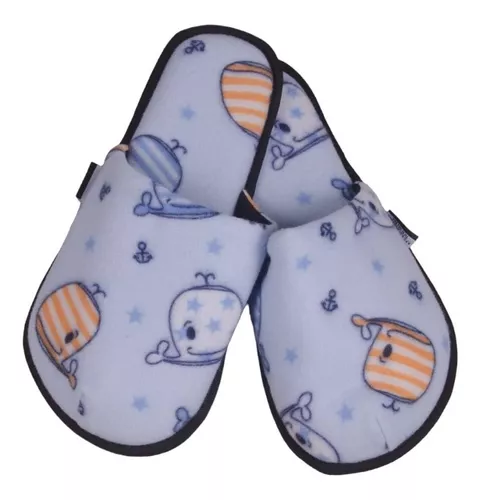 Pantufla Estampado Animado Ballena Para Dama Twins