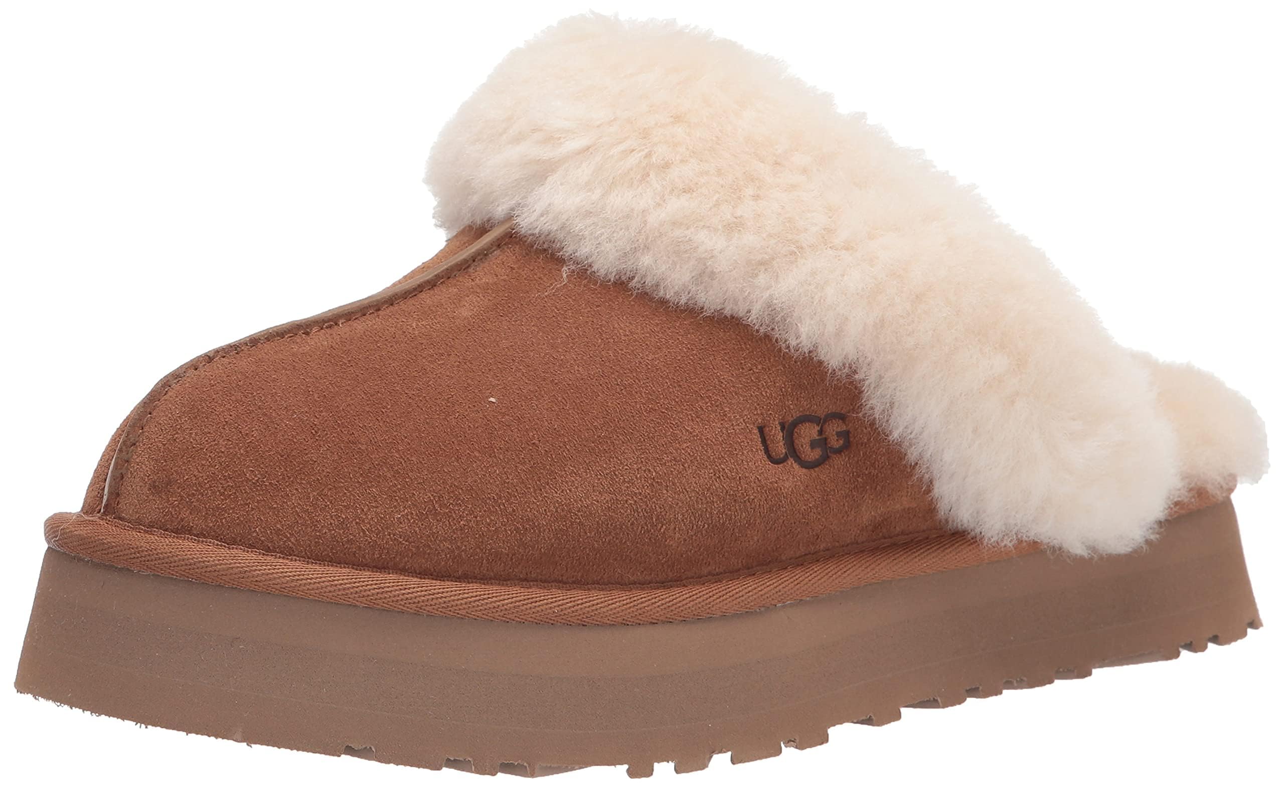 Slipper Ugg Disquette Chestnut Suede 12 Para Mujer - Venta Internacional.