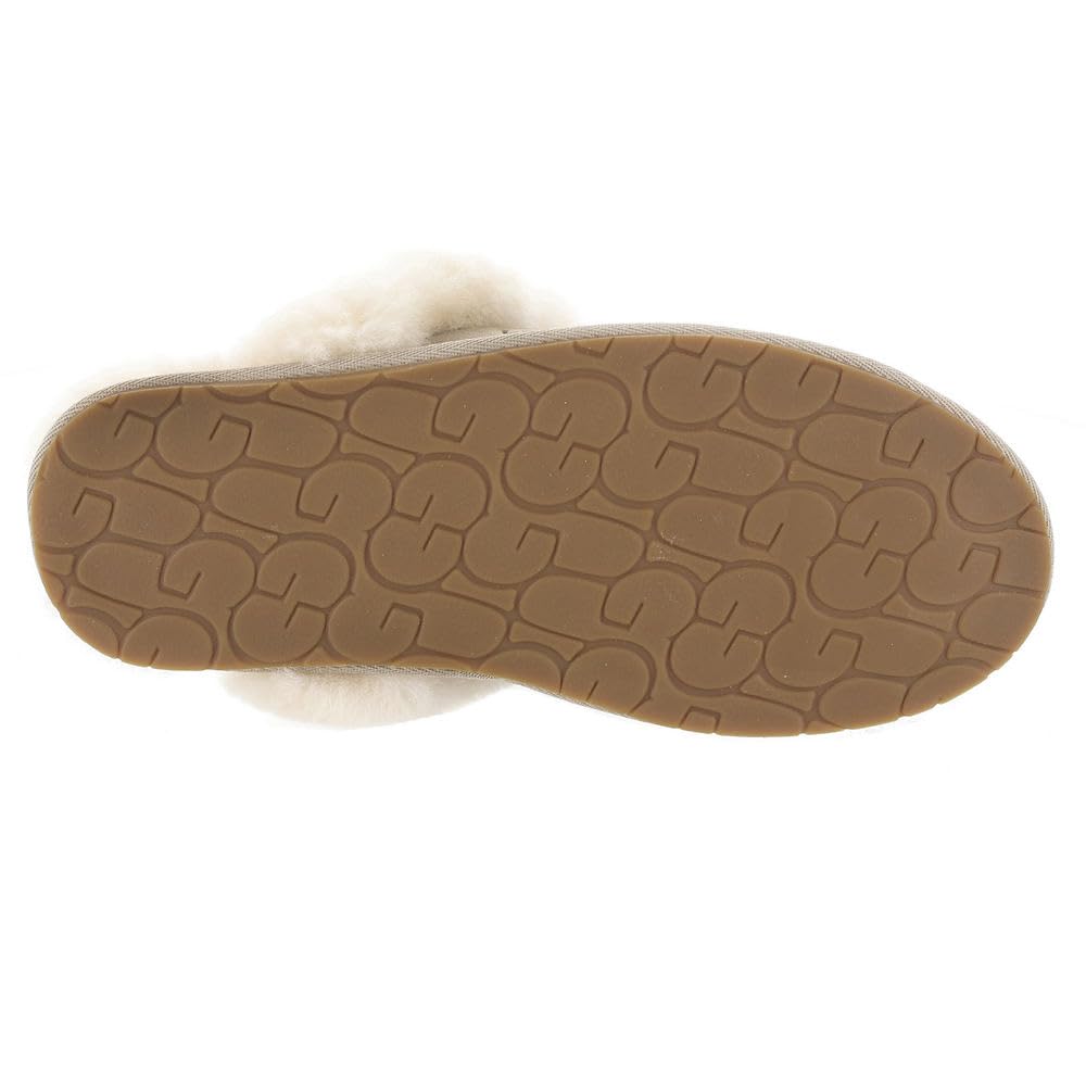 Foto 4 pulgar | Slipper Ugg Scuffette Ii Para Mujer, Gamuza Color Arena Con Piel De Oveja, 17 Mm - Venta Internacional.