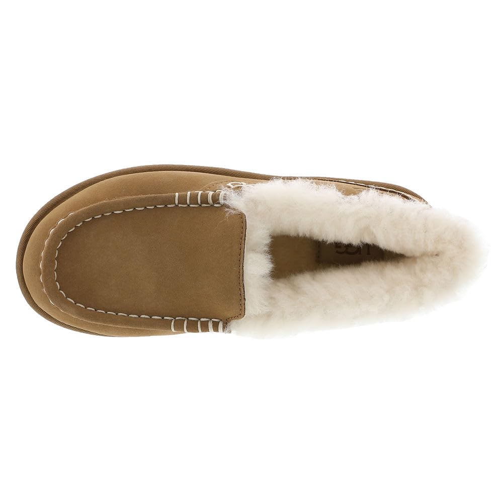 Foto 2 | Pantuflas Ugg Ansley Parc De Gamuza Castaña Para Mujer, Talla 11 - Venta Internacional.