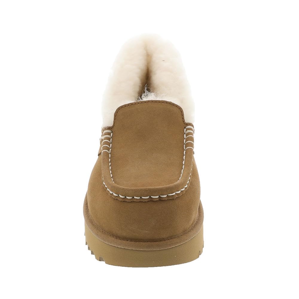 Foto 6 pulgar | Pantuflas Ugg Ansley Parc De Gamuza Castaña Para Mujer, Talla 11 - Venta Internacional.