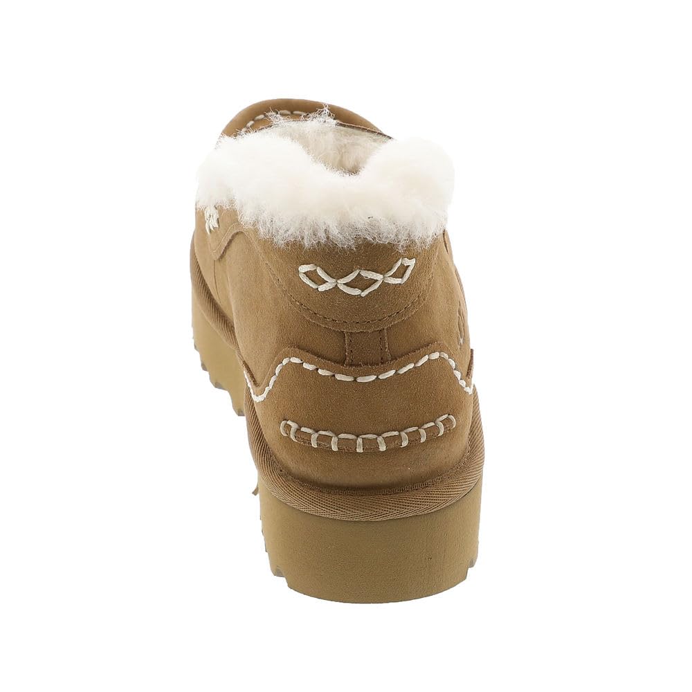 Foto 7 pulgar | Pantuflas Ugg Ansley Parc De Gamuza Castaña Para Mujer, Talla 11 - Venta Internacional.