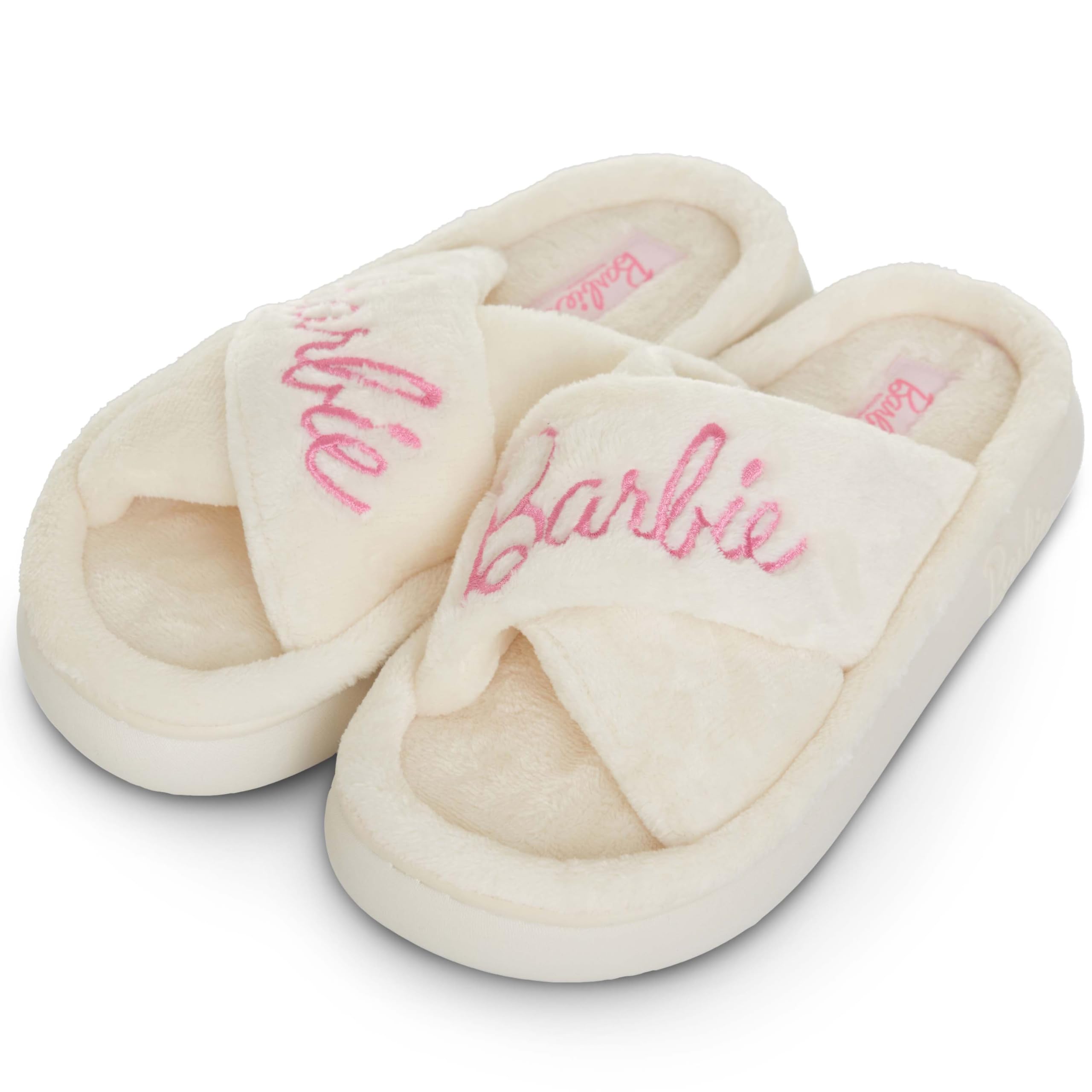 Foto 2 pulgar | Zapatillas Barbie Fuzzy House Para Mujer, Extra Acogedoras - Venta Internacional.