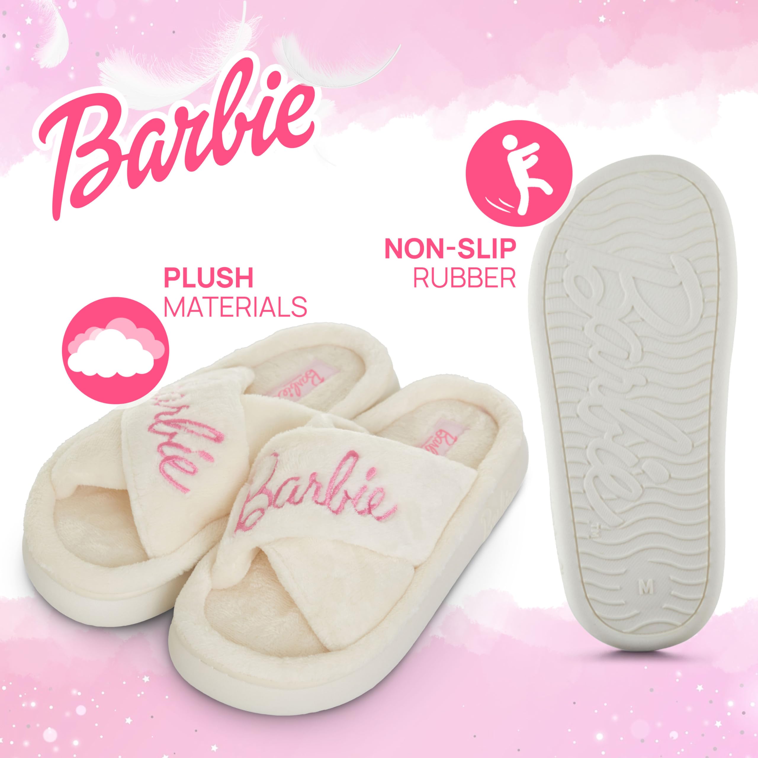 Foto 6 pulgar | Zapatillas Barbie Fuzzy House Para Mujer, Extra Acogedoras - Venta Internacional.