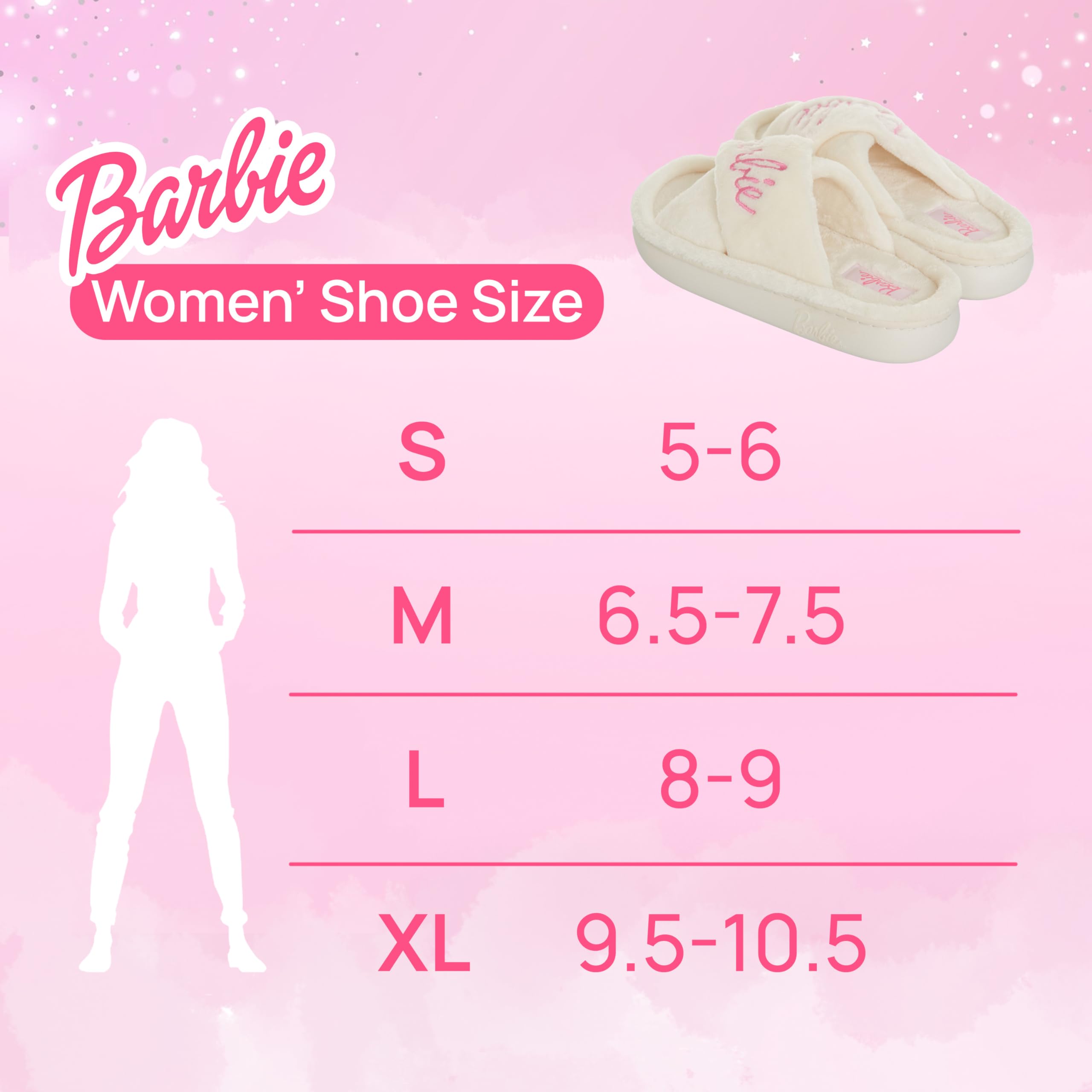 Foto 7 pulgar | Zapatillas Barbie Fuzzy House Para Mujer, Extra Acogedoras - Venta Internacional.