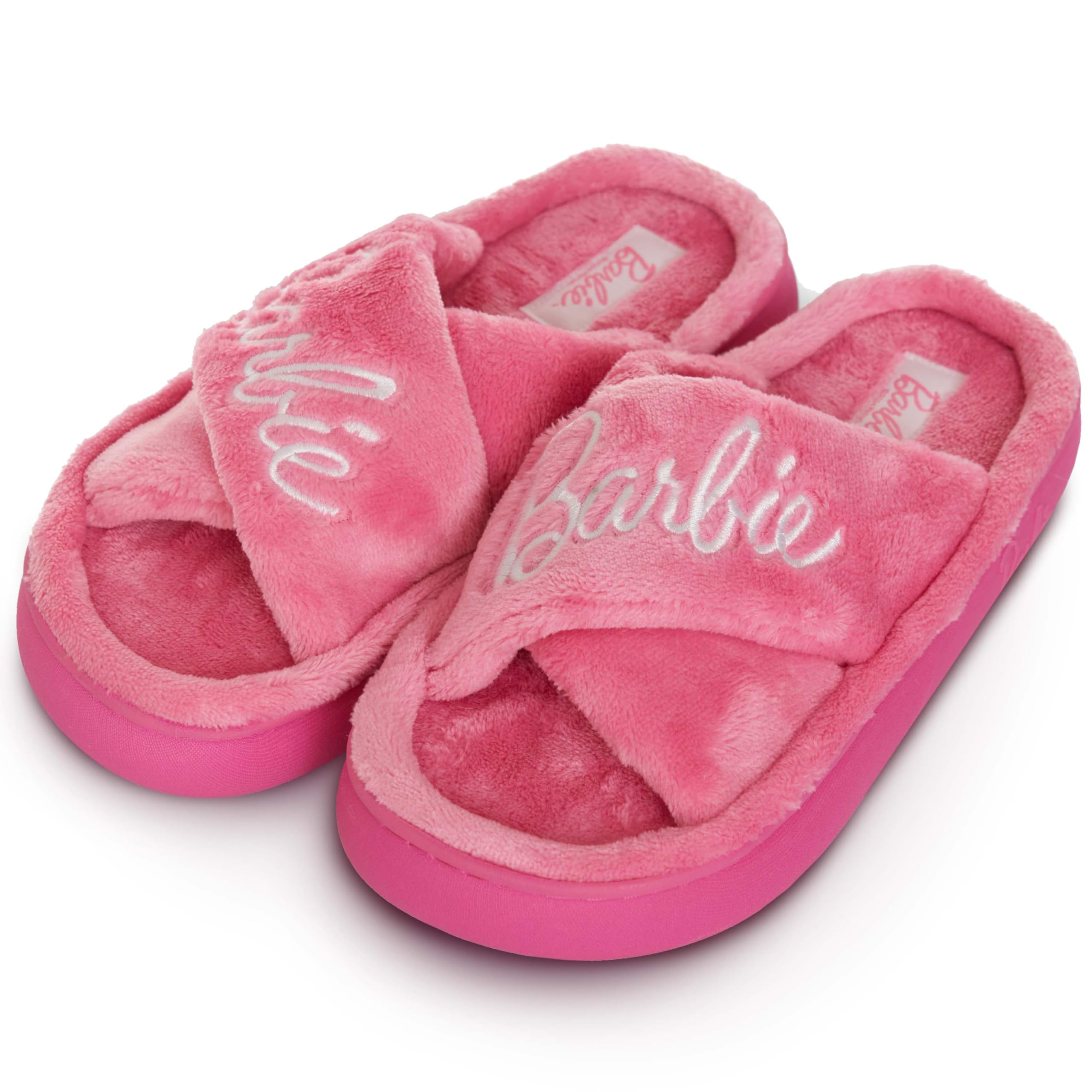 Foto 2 pulgar | Zapatillas Barbie Fuzzy House Para Mujer, Extra Acogedoras - Venta Internacional.