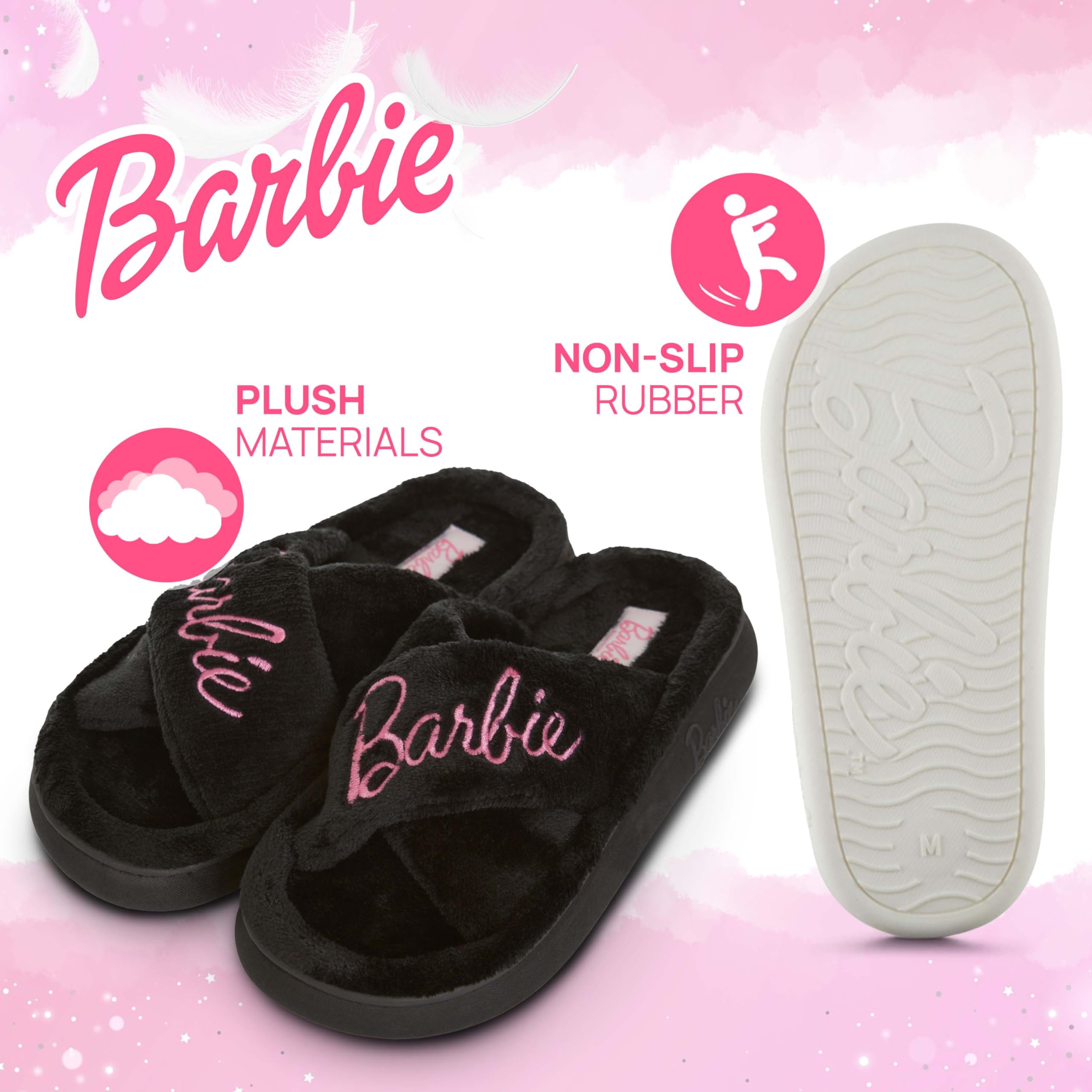 Foto 5 | Zapatillas Barbie Fuzzy House Para Mujer, Extra Acogedoras - Venta Internacional.