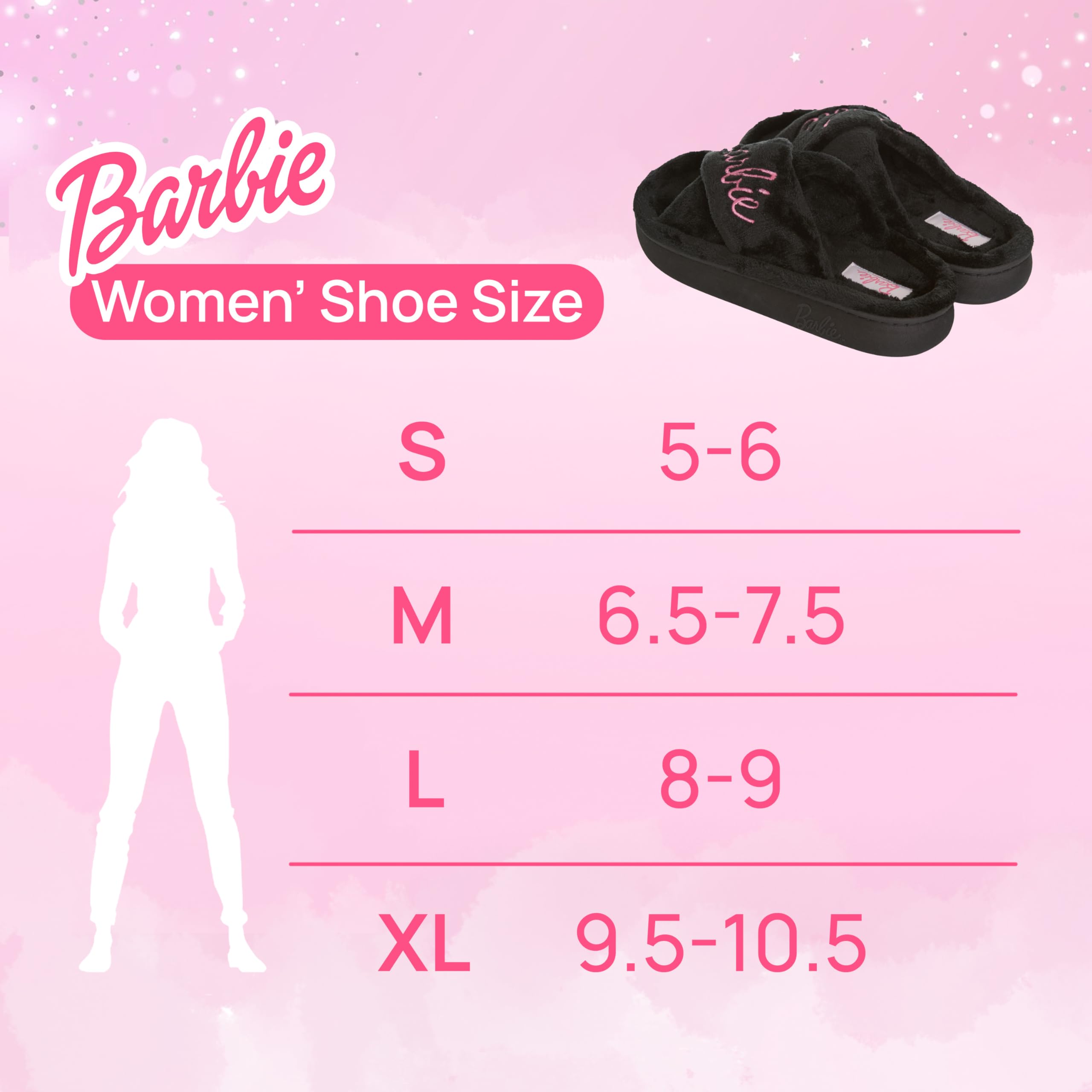 Foto 6 | Zapatillas Barbie Fuzzy House Para Mujer, Extra Acogedoras - Venta Internacional.