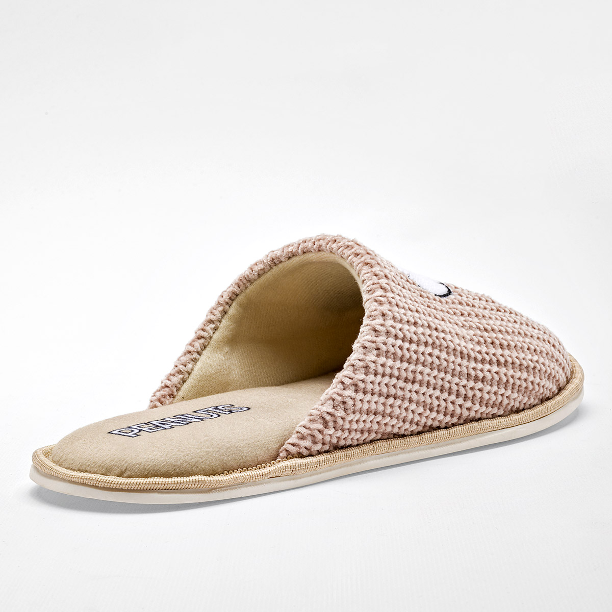 Foto 5 pulgar | Arra Pantufla Para Mujer Beige Blanco