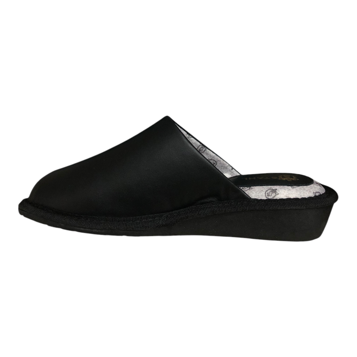Foto 5 | Pantufla Piel Genuina Para Dama Color Nergro Stahl