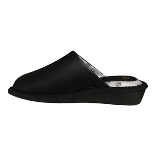 Foto 5 | Pantufla Piel Genuina Para Dama Color Nergro Stahl