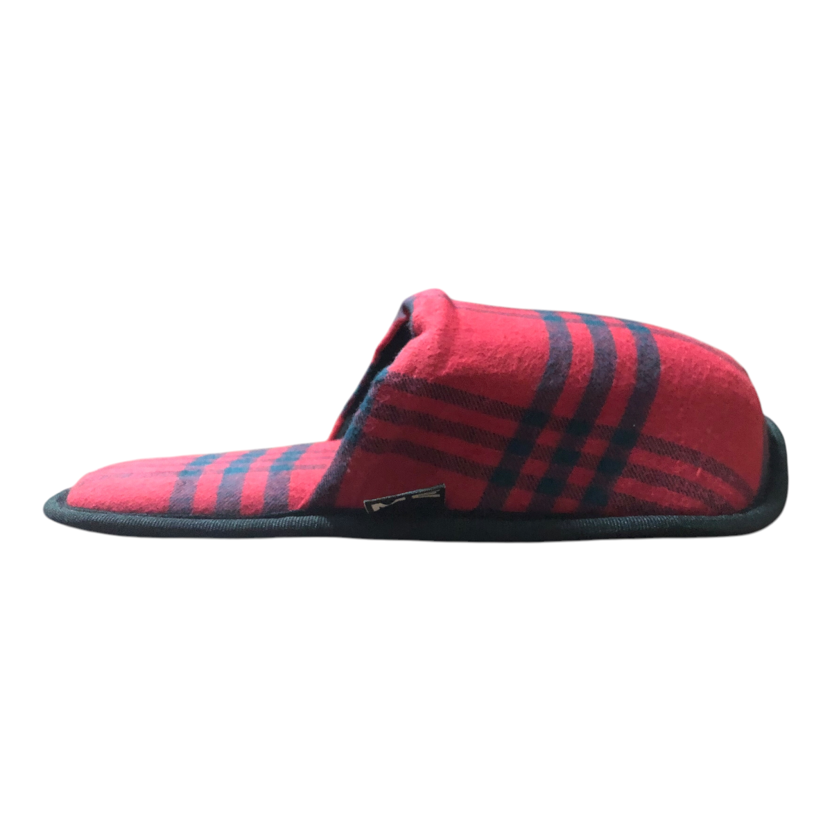 Pantufla Para Caballero Rojo Lineas Twins