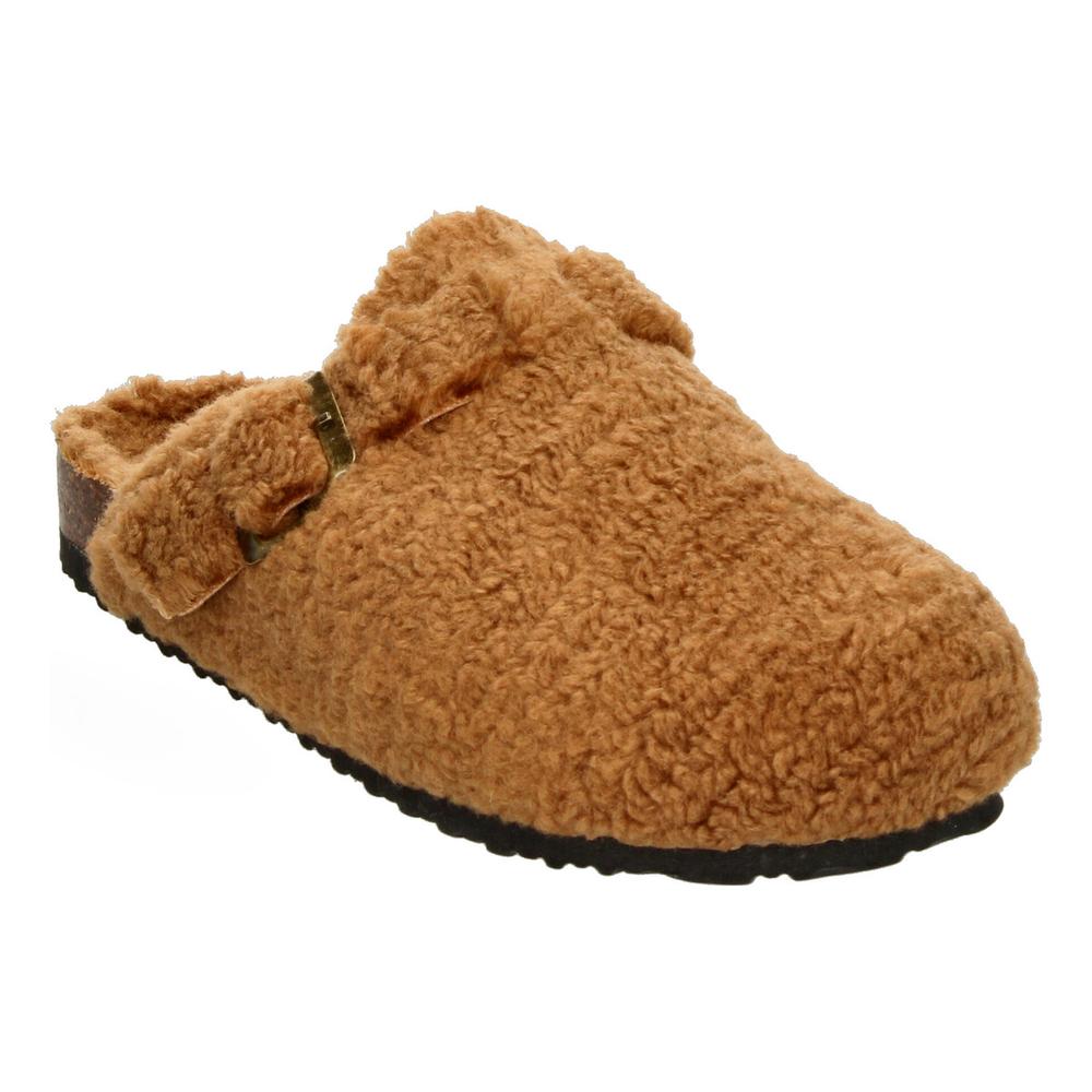 Foto 5 pulgar | Pantuflas Mujer Berlín Café Cómodas Con Peluche Para Dama Cafe