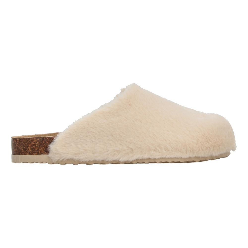 Foto 2 pulgar | Pantuflas Mujer Berlín Beige Casual Con Peluche Para Dama Beige
