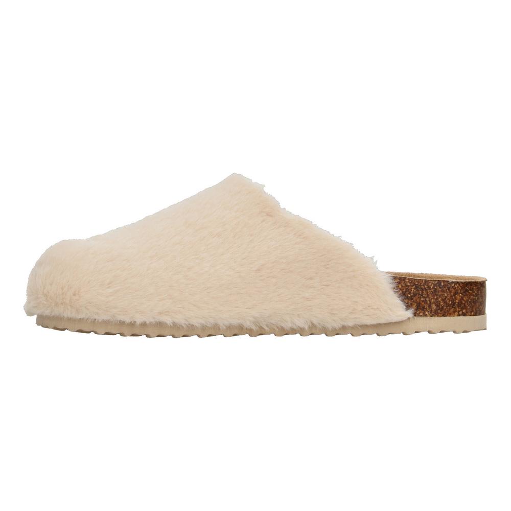 Foto 6 pulgar | Pantuflas Mujer Berlín Beige Casual Con Peluche Para Dama Beige