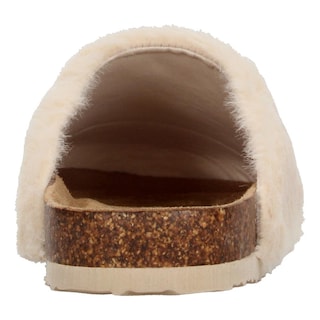 Foto 7 | Pantuflas Mujer Berlín Beige Casual Con Peluche Para Dama Beige