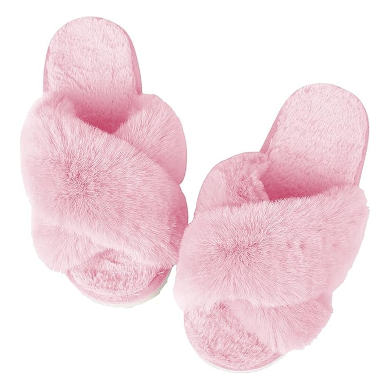 Foto 2 pulgar | Pantuflas Antideslizantes Bluelander Rosa Cruzadas
