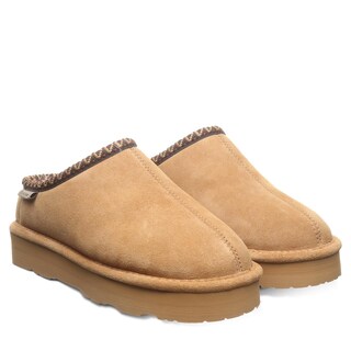 Foto 7 | Zapatillas Bearpaw Martis Mule Para Mujer, Color Café Helado, Talla 12 - Venta Internacional.