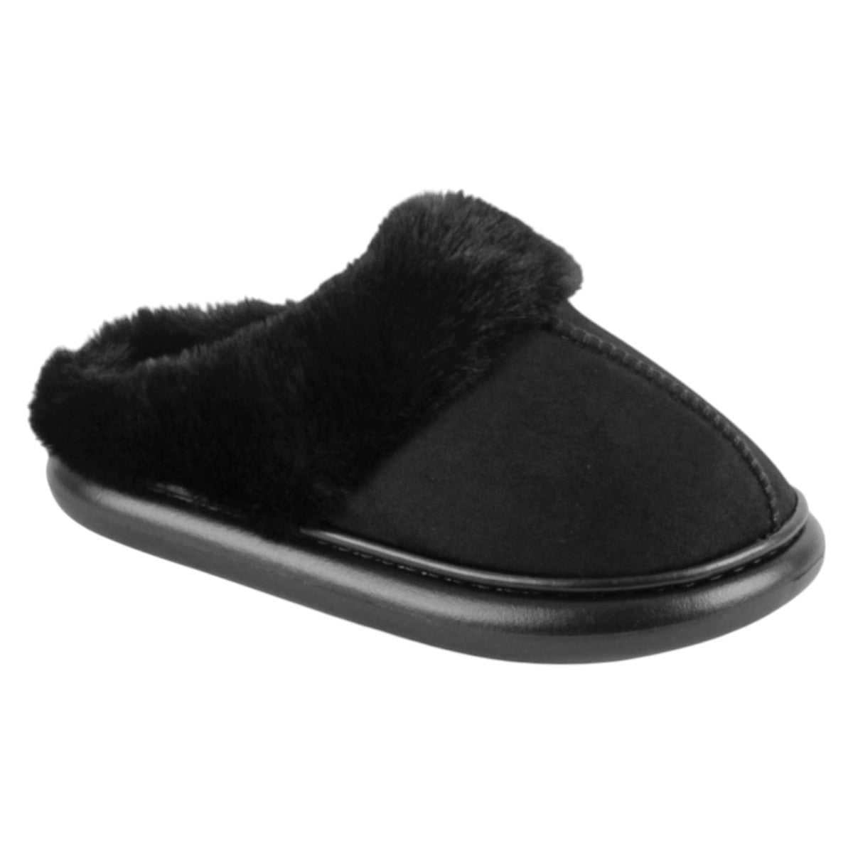 Foto 2 pulgar | Pantuflas Exterior Textil Color Negro Para Mujer De Rbbasics