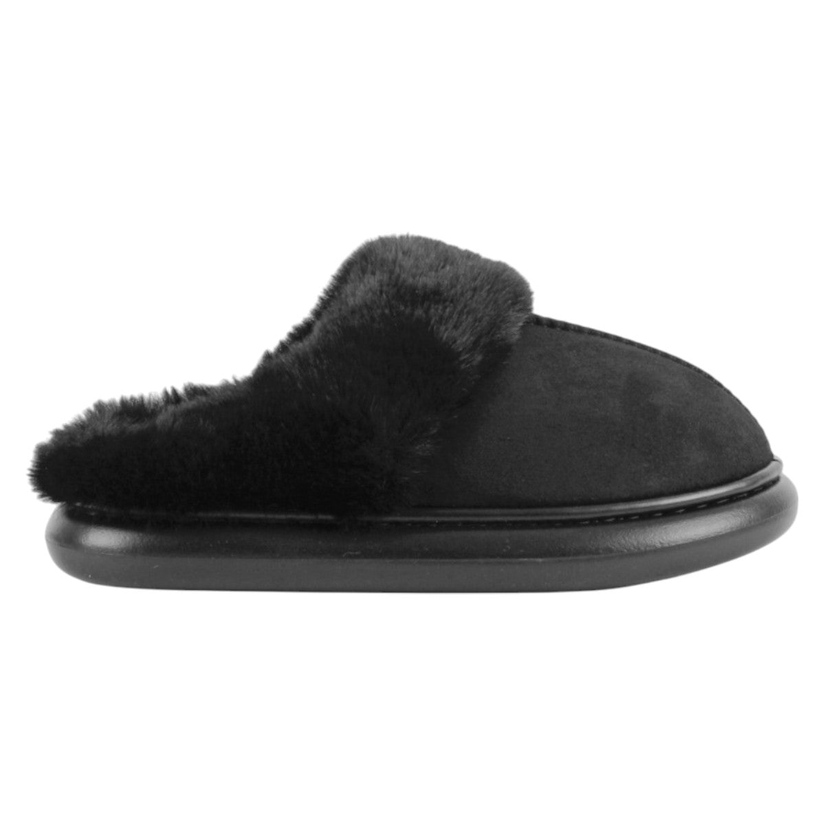 Foto 3 pulgar | Pantuflas Exterior Textil Color Negro Para Mujer De Rbbasics