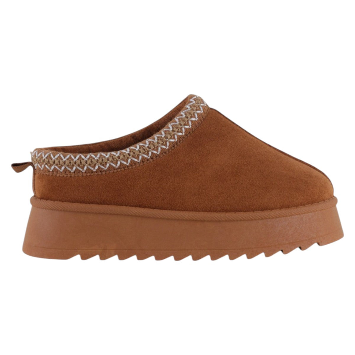 Foto 3 pulgar | Pantuflas Exterior Gamuza Color Café Para Mujer De Rbbasics