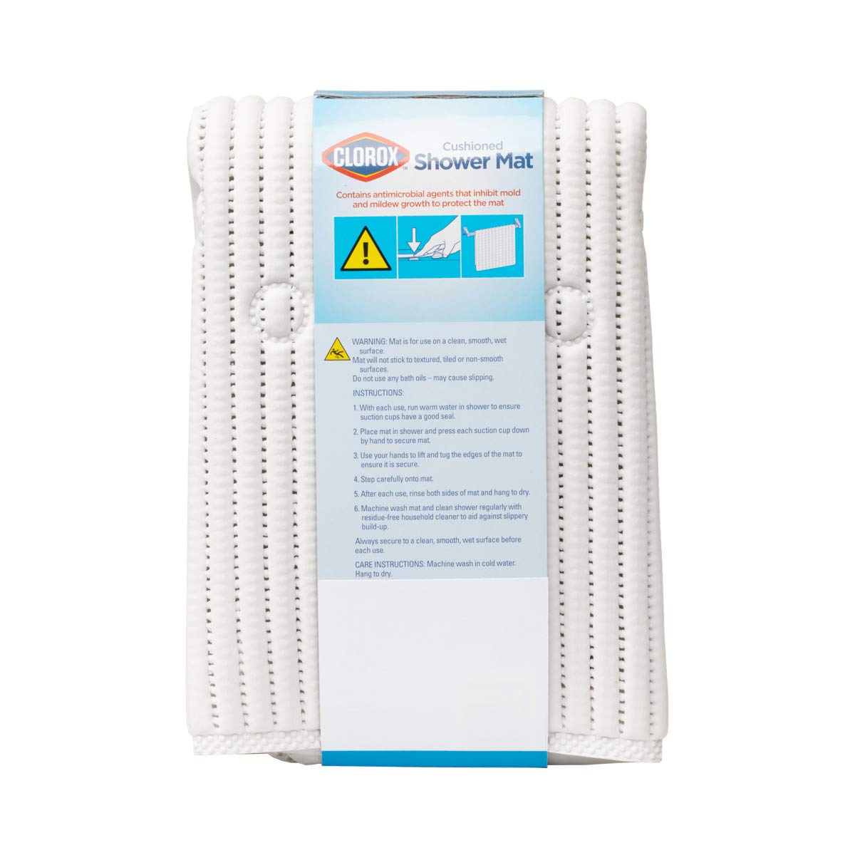 Foto 4 pulgar | Venta Internacional - Alfombrilla de Ducha Duck Clorox Acolchada Antideslizante 21 x 21 cm Blanco