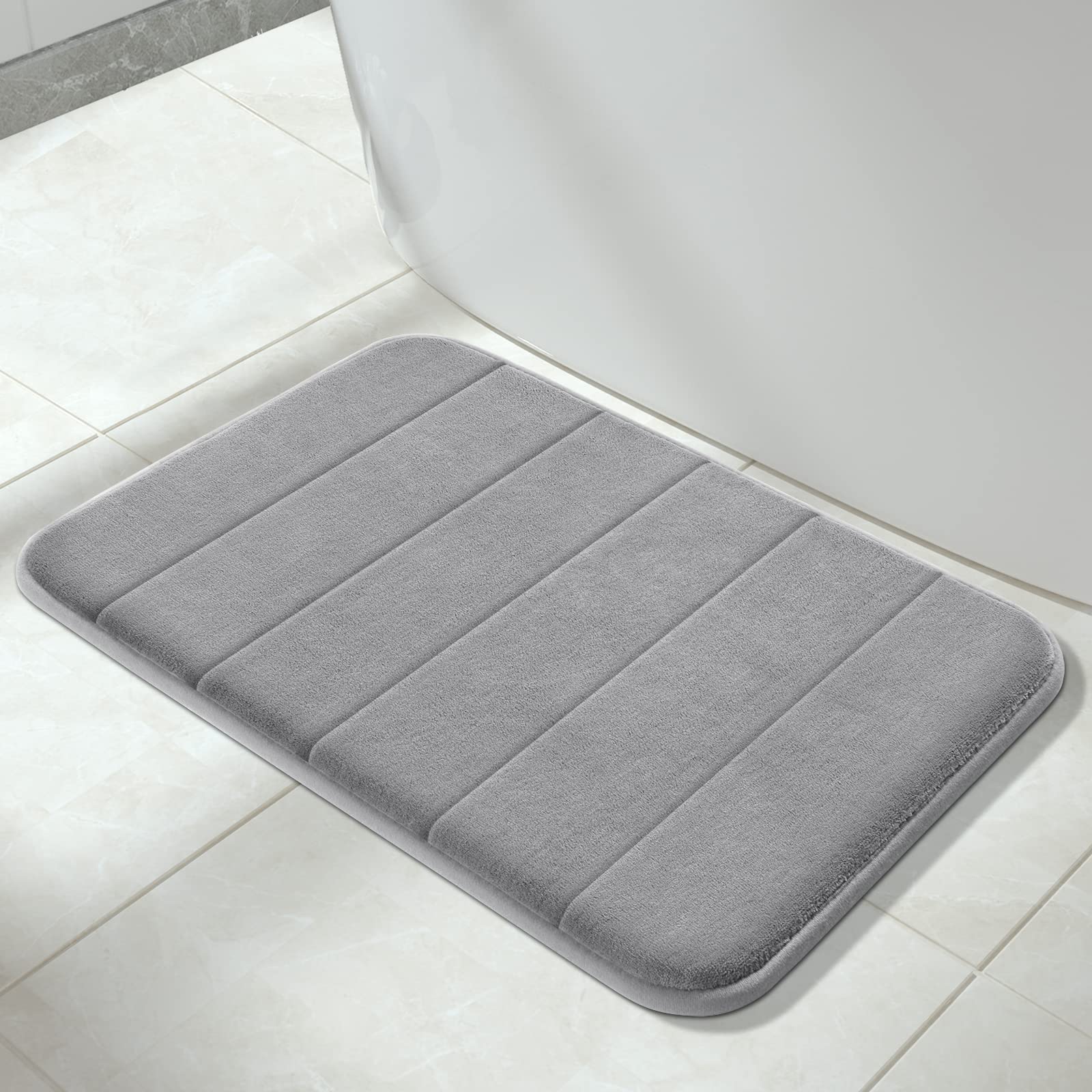 Foto 2 pulgar | Alfombra De Baño Yimobra, Espuma Viscoelástica, 60 X 43 Cm, Superabsorbente, Color Gris - Venta Internacional.