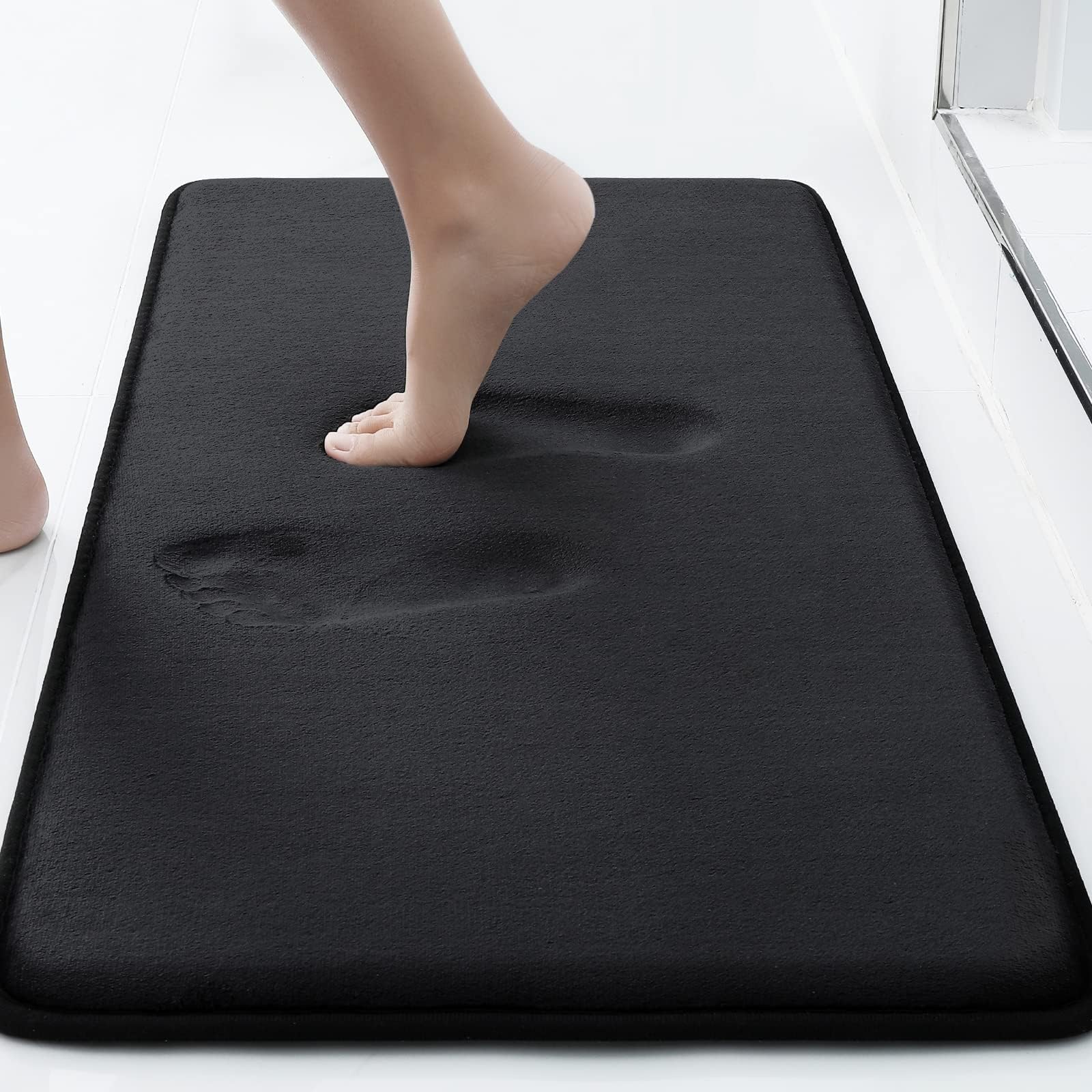 Alfombrilla De Baño De Espuma Viscoelástica Smiry, Extrasuave Y Absorbente, Color Negro, 60 X 40 Cm - Venta Internac $385