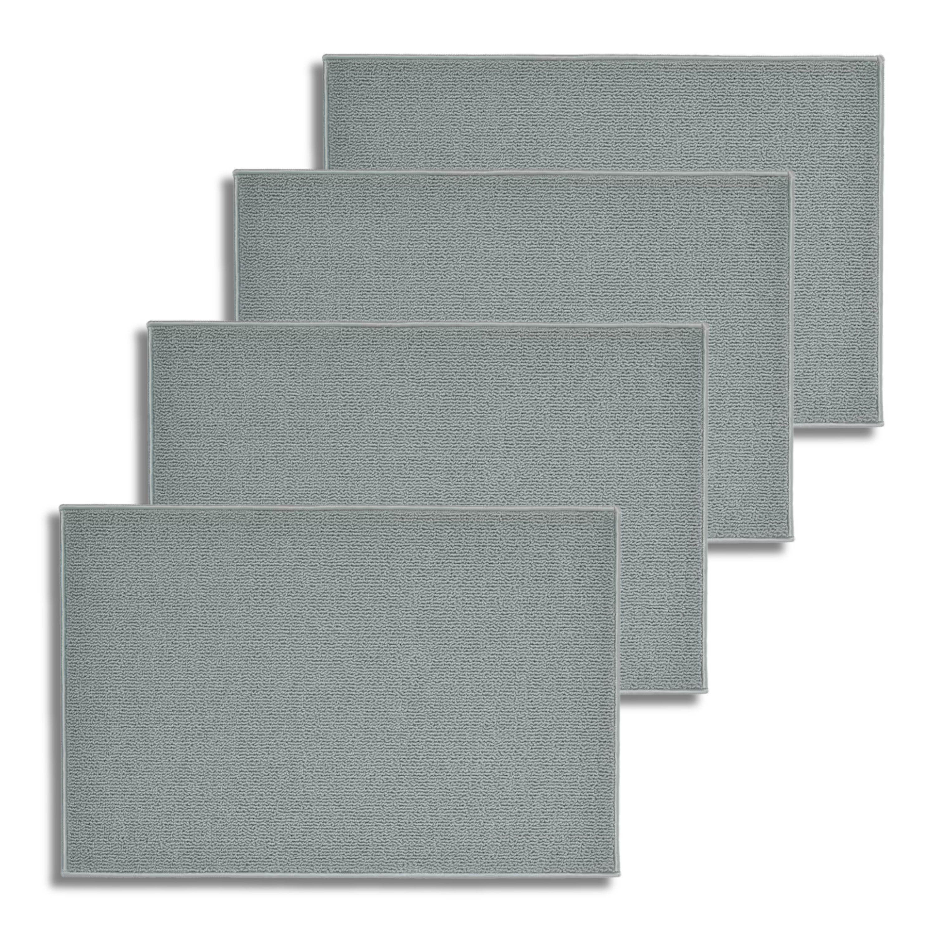 Tapete De Baño 40x60cm Gris Alta Calidad Bániou - Suavidad Y Estilo En Tu Hogar 4pzs $589