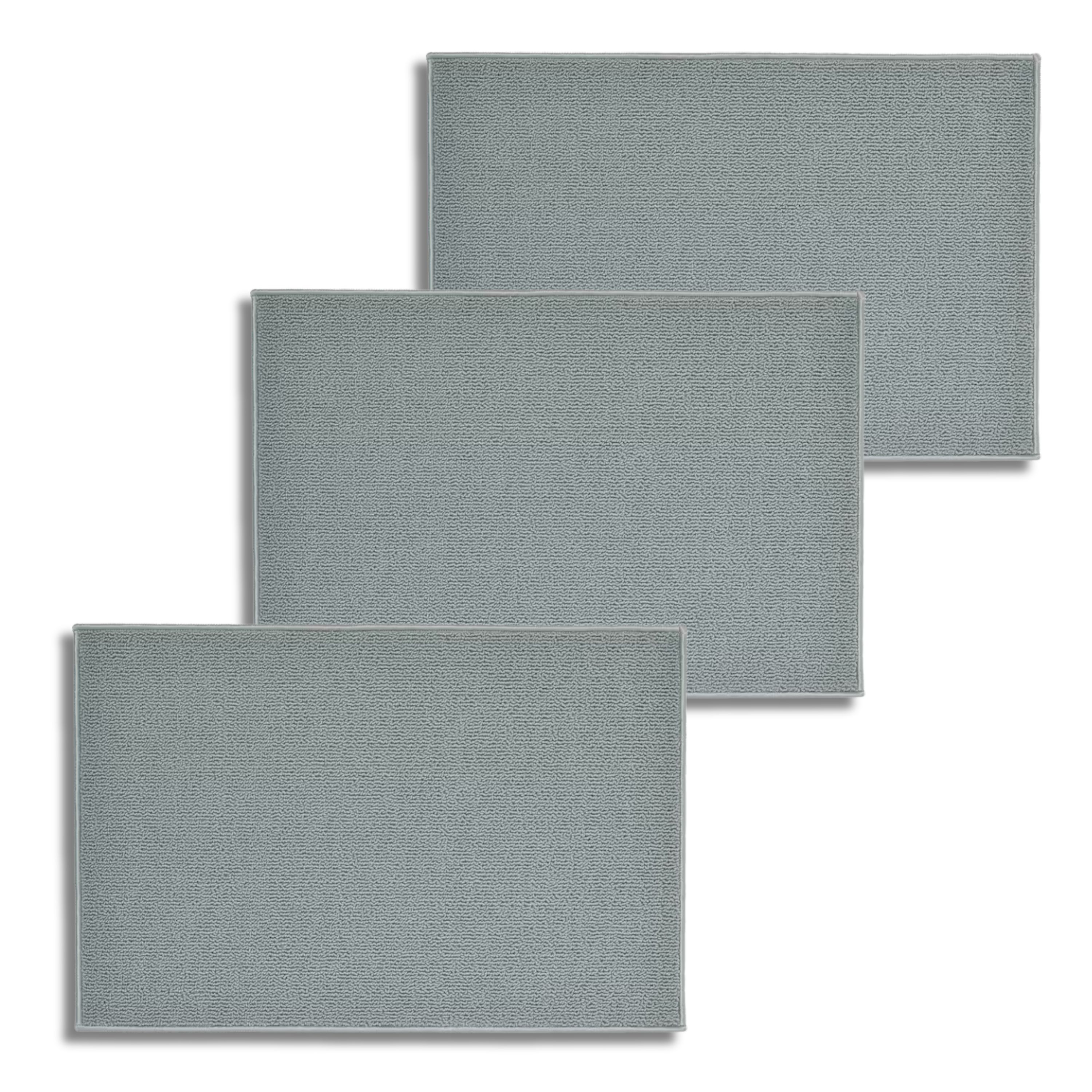 Tapete De Baño 40x60cm Gris Alta Calidad Bániou - Suavidad Y Estilo En Tu Hogar 3pzs $469