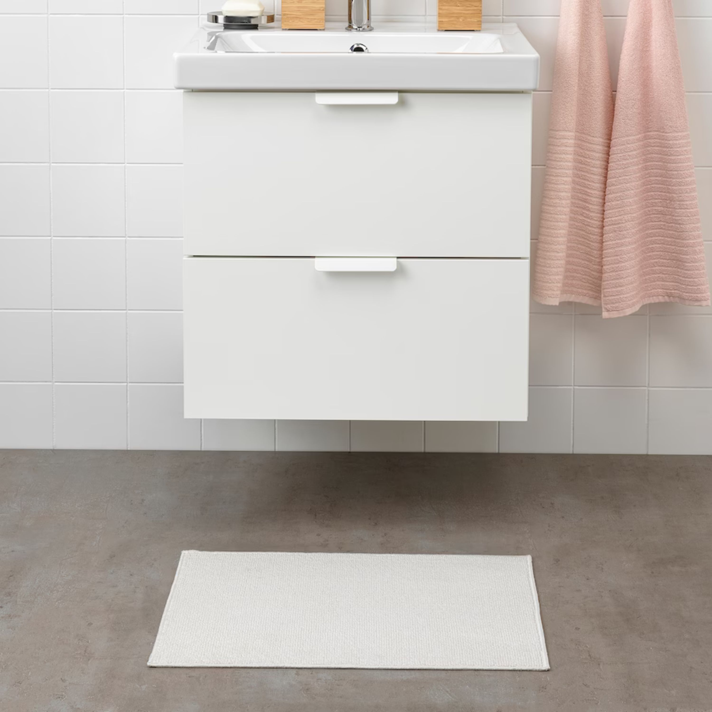 Foto 5 pulgar | Tapetes de Baño Luxvi Blancos 40x60 cm 4 Piezas