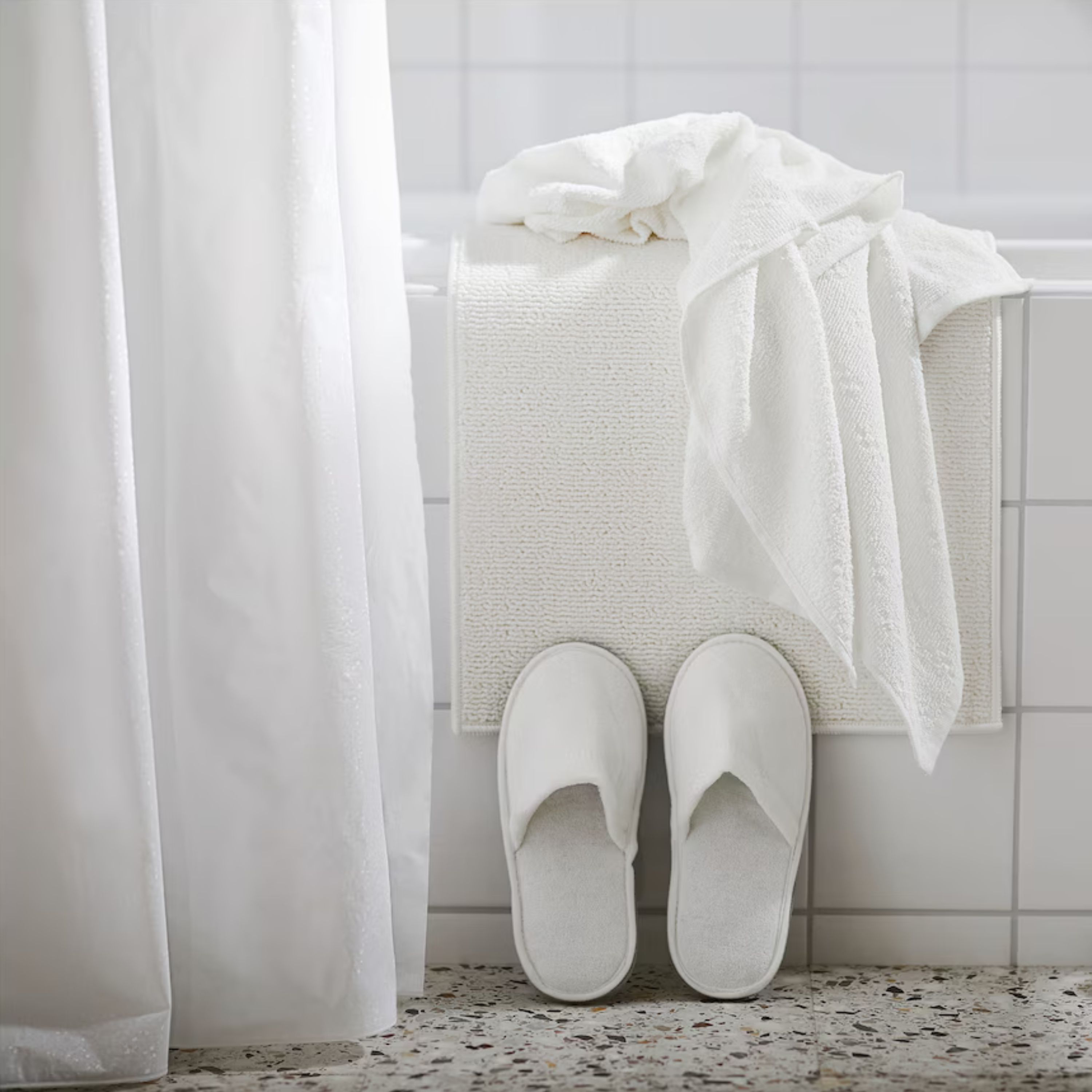 Foto 5 | Tapetes de Baño Luxvi Blancos 40x60 cm 4 Piezas