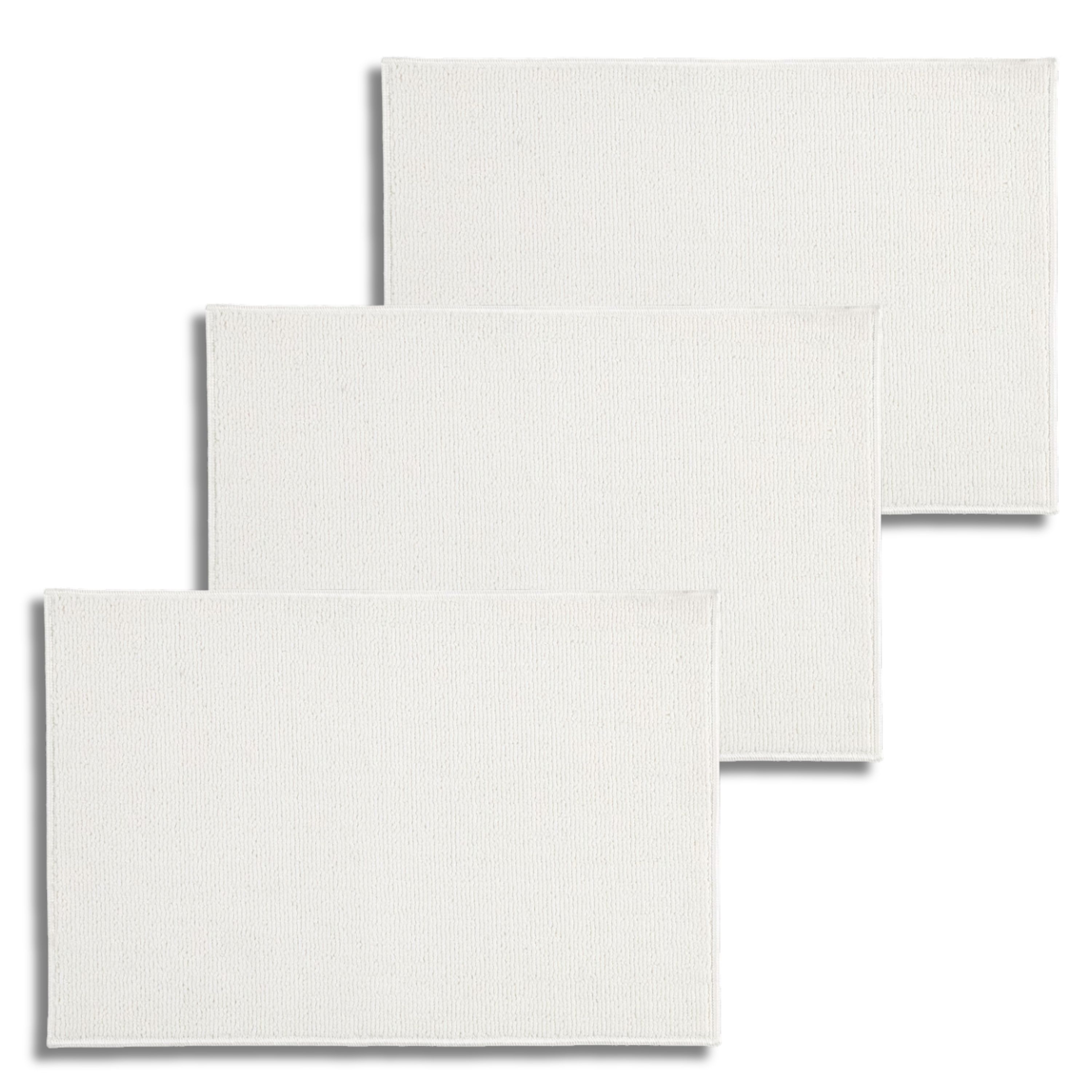 Tapetes de Baño Luxvi Blancos 40x60 cm 3 Piezas $469