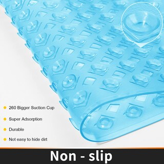 Foto 2 | Alfombrilla de Bañera Yimobra Antideslizante 88 X 39 cm Azul - Venta Internacional