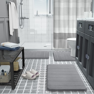 Foto 6 | Alfombra de Baño Yimobra 60 X 43 cm Gris - Venta Internacional