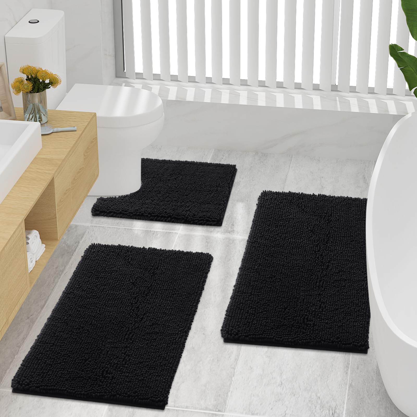 Foto 7 pulgar | Alfombra de Baño Smiry Luxury Chenille Extrasuave Absorbente 60 X 40 cm - Venta Internacional