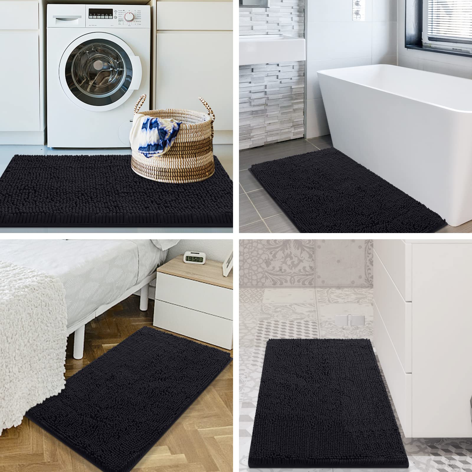 Foto 8 pulgar | Alfombra de Baño Smiry Luxury Chenille Extrasuave Absorbente 60 X 40 cm - Venta Internacional