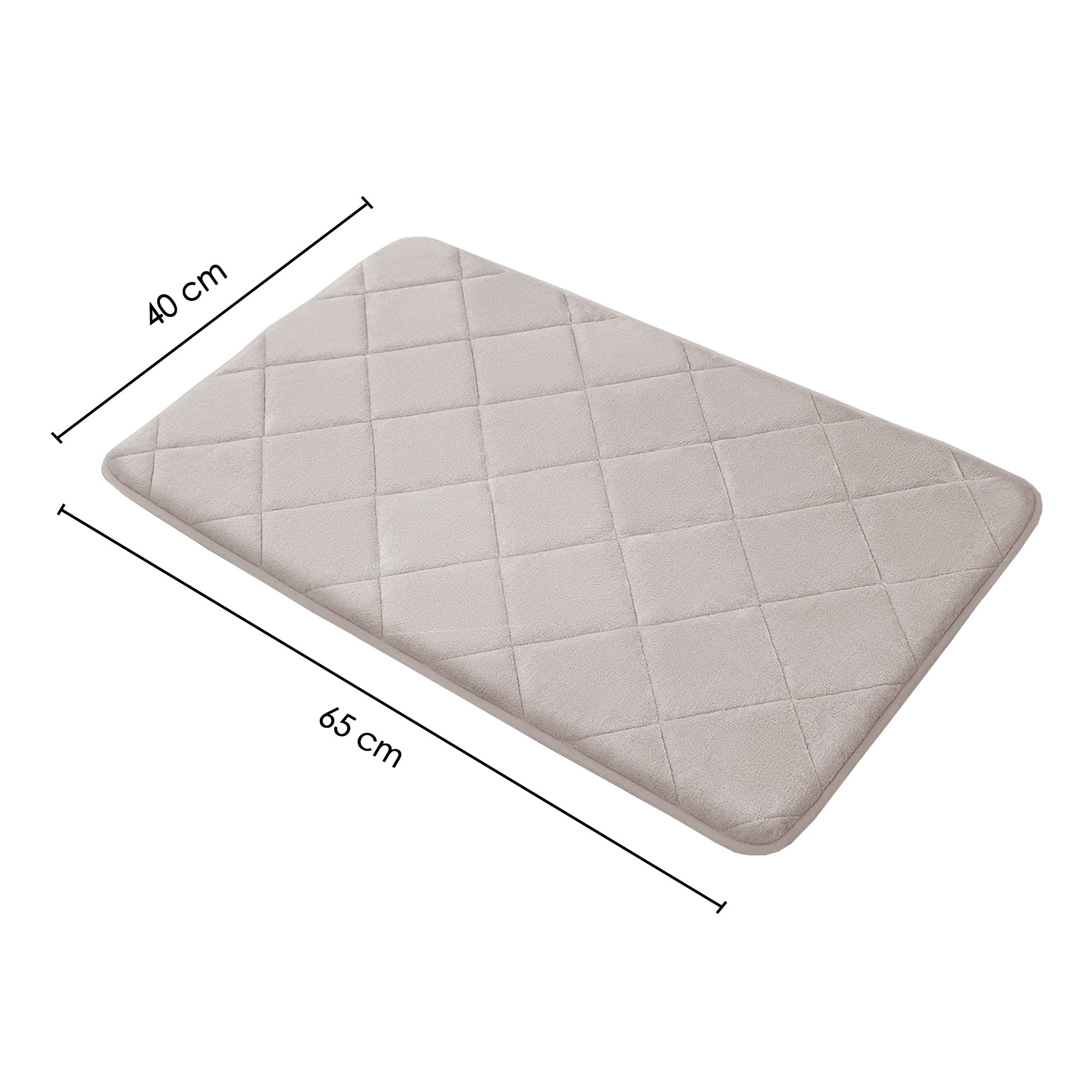 Foto 3 pulgar | Tapete Soft Foam Beige 40cm X 65cm Castelog