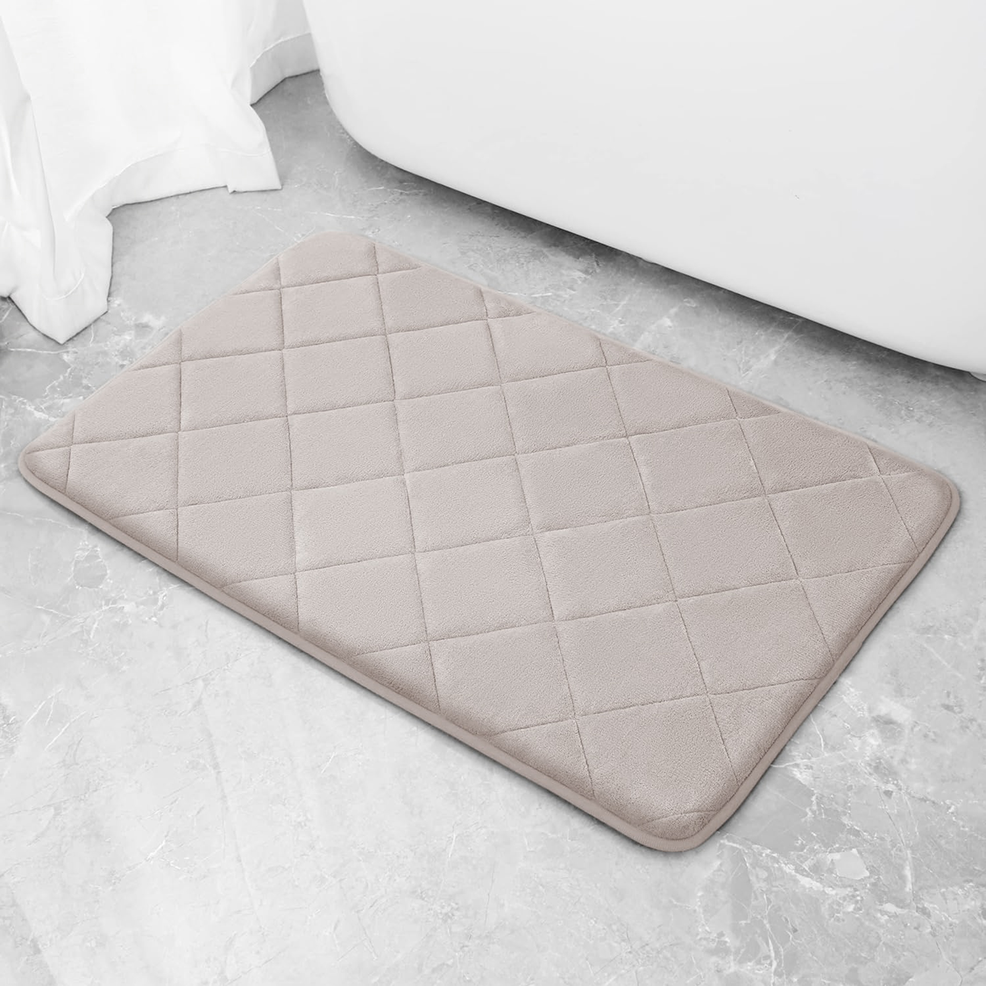 Foto 4 pulgar | Tapete Soft Foam Beige 40cm X 65cm Castelog