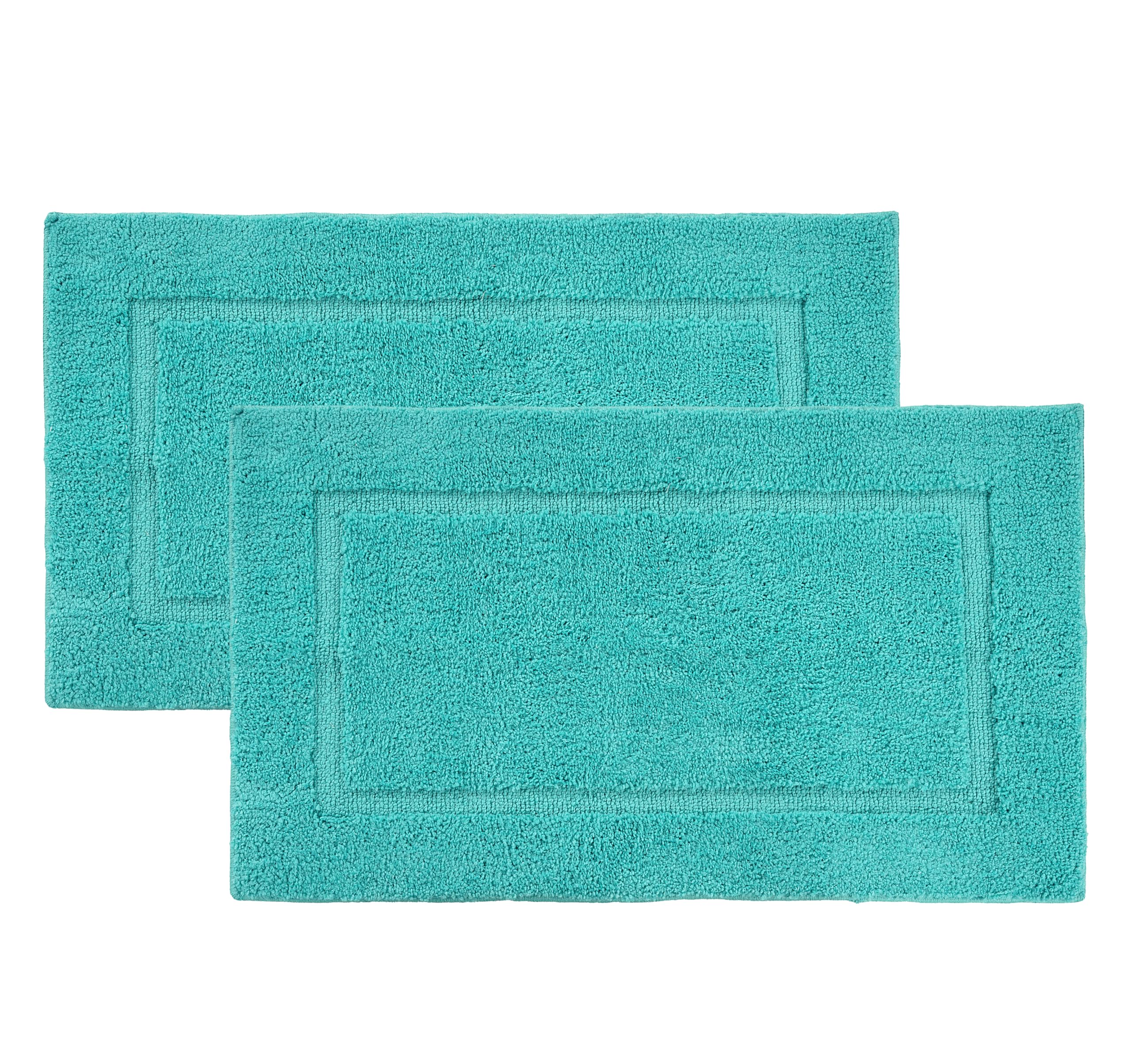 Juego De Alfombras De Baño Lane Linen, 2 Unidades, Extrasuaves Y Absorbentes, Color Turquesa - Venta Internacional.