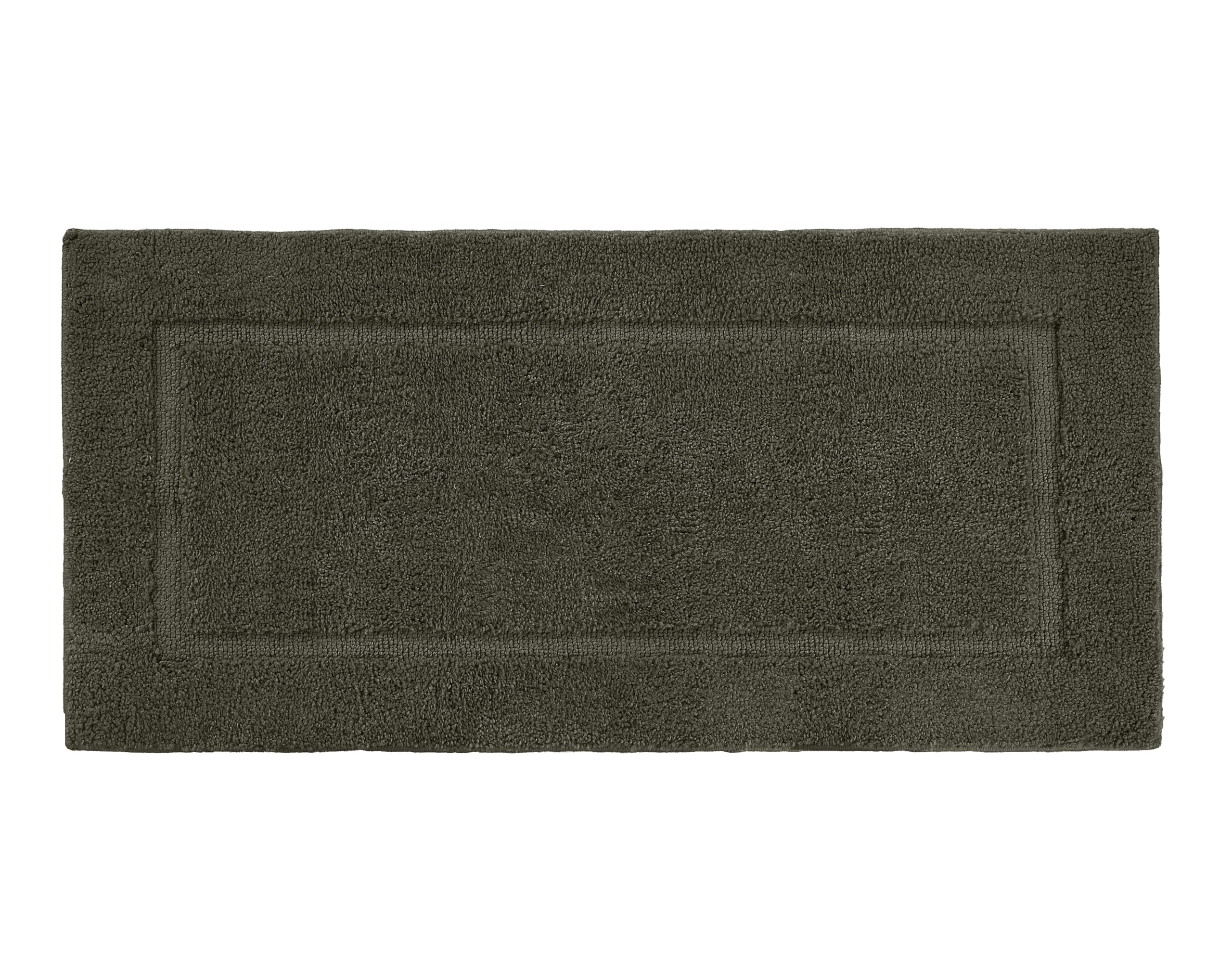 Alfombra De Baño Lane Linen, 60 X 120 Cm, Color Marrón Absorbente - Venta Internacional. $1,021