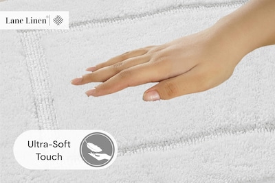 Foto 5 | Alfombra de Baño Lane Linen Blanco 2 Pieza - Venta Internacional