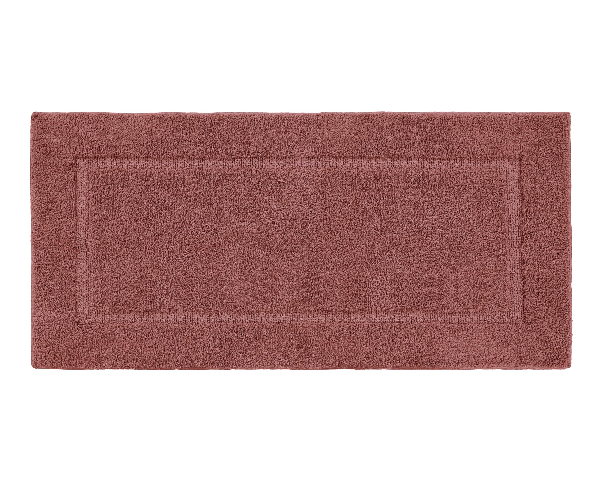 Alfombra De Baño Lane Linen de Microfibra 60 X 120 cm Rosa Empolvado - Venta Internacional $1,018