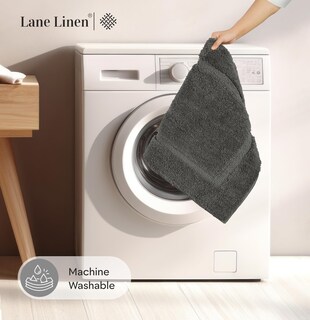Foto 7 | Alfombra de Baño Absorbente Lane Linen Gris 2 Piezas - Venta Internacional