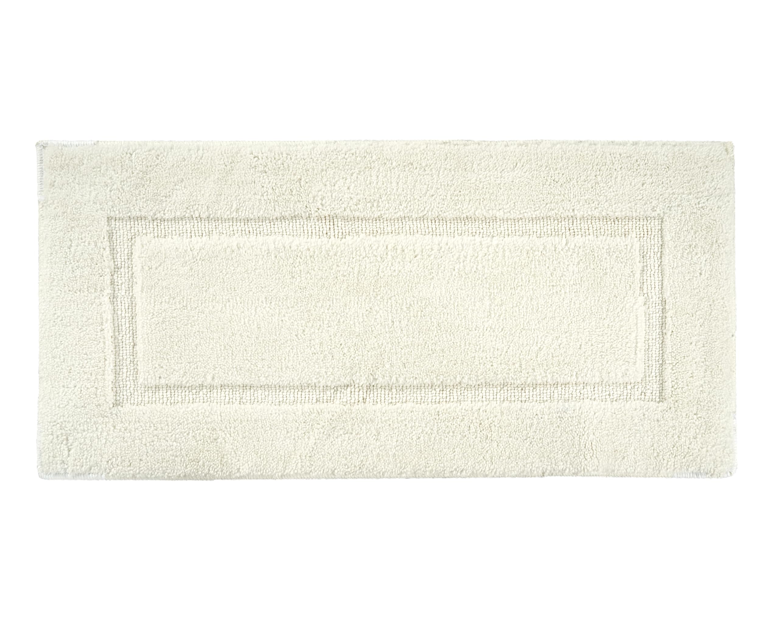 Alfombra de Baño Lane Linen Blanca de Microfibra 60 X 120 cm - Venta Internacional