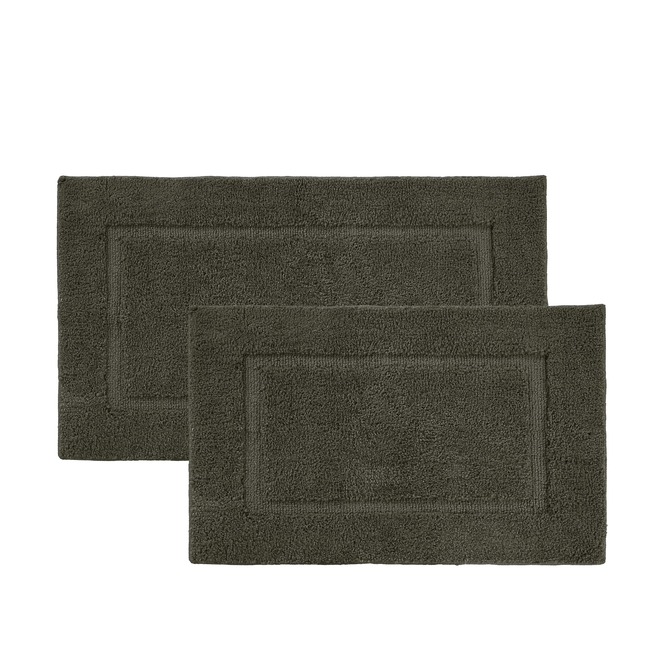 Juego de Alfombras de Baño Lane Linen Marrón 2 Piezas - Venta Internacional